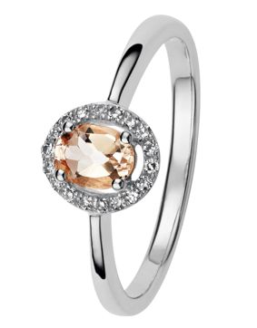 Kohinoor 033-P5186V Diamantring Carmoséring vitguld