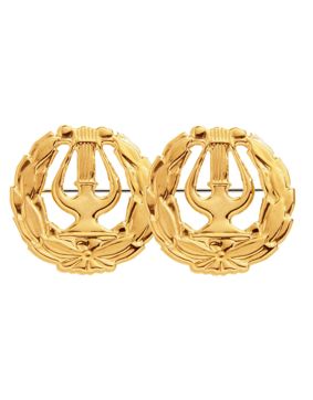 Student lyra / brosch lyra 2st set - 14k guld