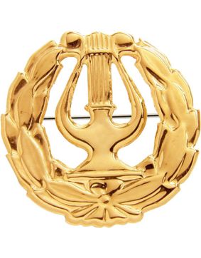 Student lyra / mors lyra / brosch lyra - 14k guld