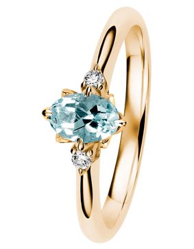 Kohinoor Rosa diamant akvamarin ring 033-260K-04A