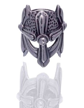 Northern Viking Jewelry Silver Viking Helmet skäggsmycke NVJHE019