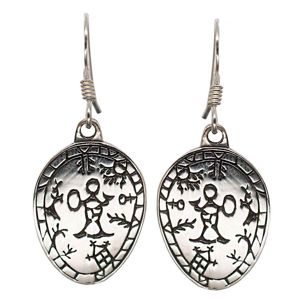 Northern Viking Jewelry Korpiklaani Shaman Drum örhängen NVJKK022 main product photo