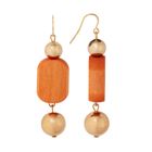 Aarikka Saimi orange/guld örhängen U503K A09733