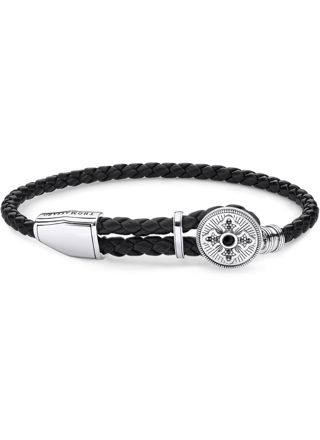 Thomas Sabo Kors läderarmband A1861-949-11
