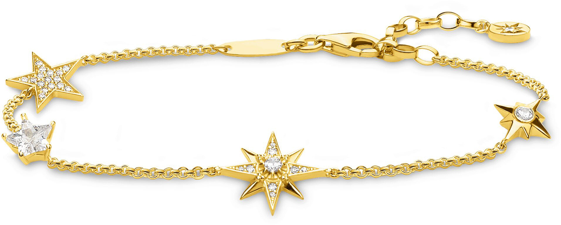 Thomas Sabo Stars guld armband A1916-414-14-L19V