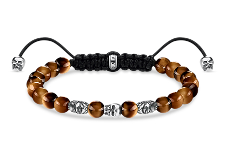 Thomas Sabo brown skull armband A1945-329-2-L22V