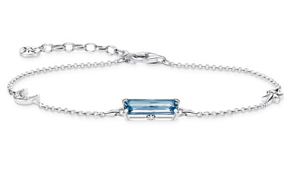 Thomas Sabo armband blue stone with moon and star A1958-644-1-L19V