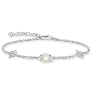 Thomas Sabo pearl with stars silver armband A1978-167-14-L19V  main product photo