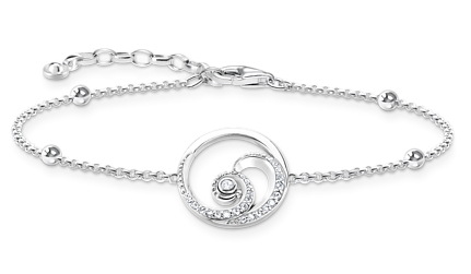 Thomas Sabo wave with stones armband A2045-051-14-L19V