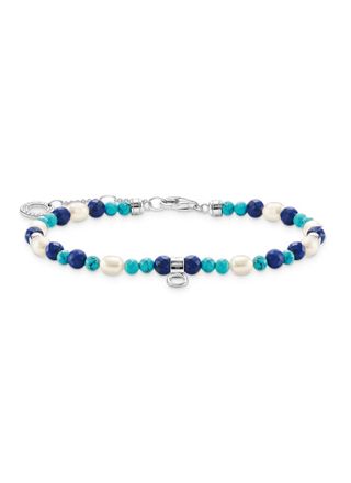 Thomas Sabo with blue stones and pearls armband A2064-775-7-L19V
