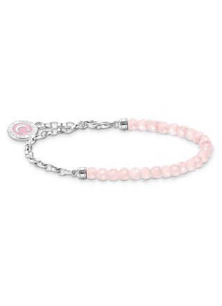 Thomas Sabo Charm Club Charmista rose quartz silver armband A2130-067-9