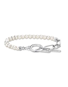 Thomas Sabo Cosmic Amulet freshwater pearl silver pärlarmband A2134-167-14-L19v