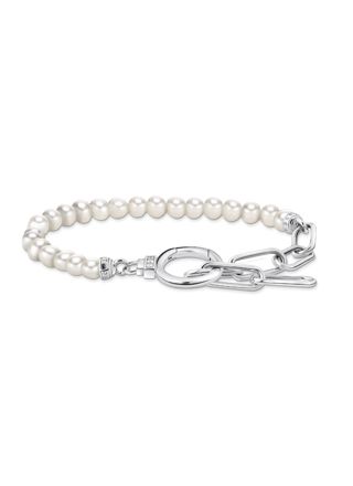 Thomas Sabo Cosmic Amulet freshwater pearl silver pärlarmband A2134-167-14-L19v