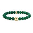 Thomas Sabo Rebel Wolf malachite armband A2145-140-6