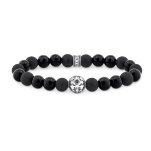 Thomas Sabo Rebel Wolf obsidian armband A2145-705-11 main product photo
