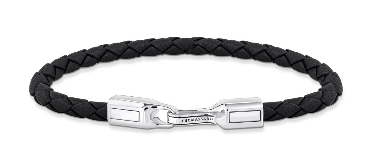 Thomas Sabo Rebel At Heart svart 5 mm läderarmband A2149-682-11