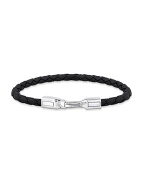 Thomas Sabo Rebel At Heart svart 5 mm läderarmband A2149-682-11
