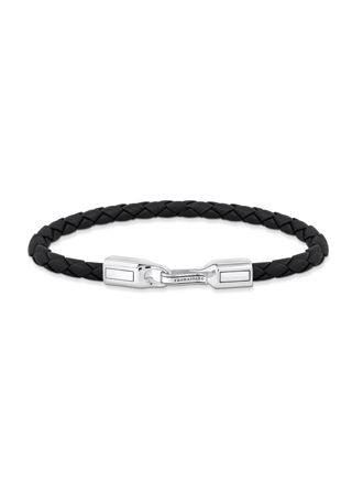 Thomas Sabo Rebel At Heart svart 5 mm läderarmband A2149-682-11