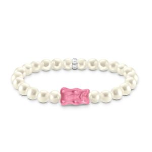 Thomas Sabo Haribo silver pearl bracelet with pink goldbears pärlarmband A2154-082-9-L17 main product photo