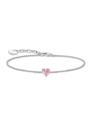 Thomas Sabo pink large heart pendant hjärtarmband A2157-051-9-L19V