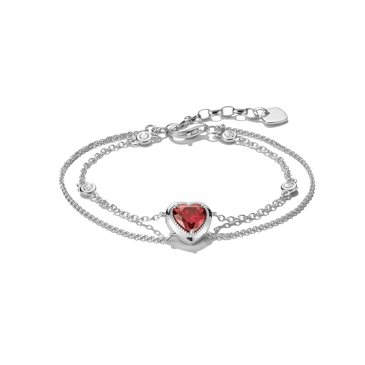 Thomas Sabo ELYNDRA hjärtarmband i silver A2222-051-10-L19V