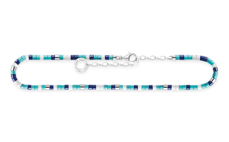 Thomas Sabo with blue stones ankelkedja AK0039-775-7-L27V