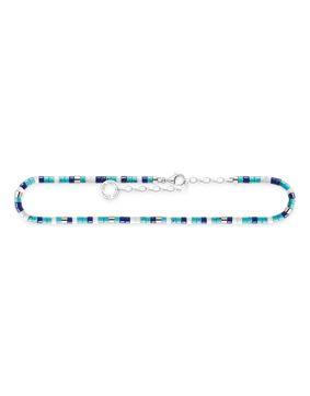 Thomas Sabo with blue stones ankelkedja AK0039-775-7-L27V