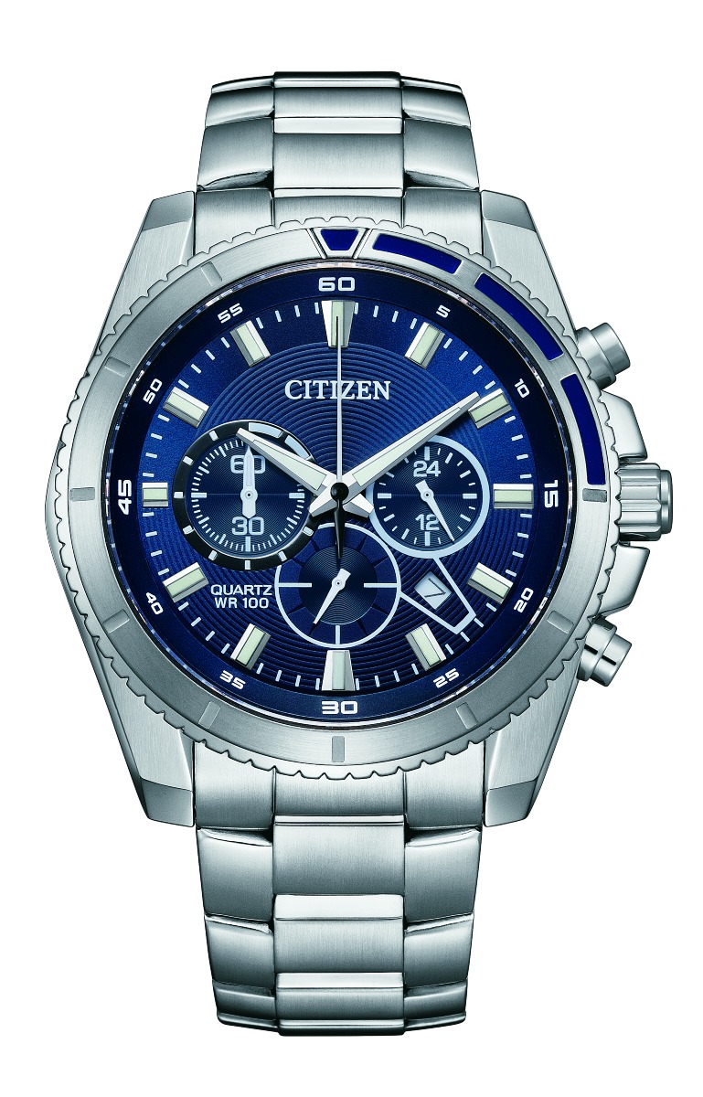 Citizen AQ Chronograph blue dial AN8201-57L