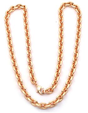 Rocks Steel roseguldfärgat ankarhalsband 50cm ANK.S.7-50