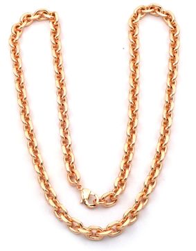 Rocks Steel roseguldfärgat ankarhalsband 60cm ANK.S.R.7/60