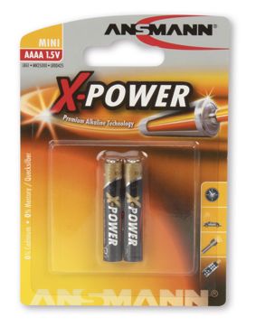 Ansmann alkaliskt batteri AAAA 1,5V 2-pack
