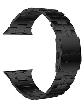 Tiera Apple Watch Classic Svart Titanarmband