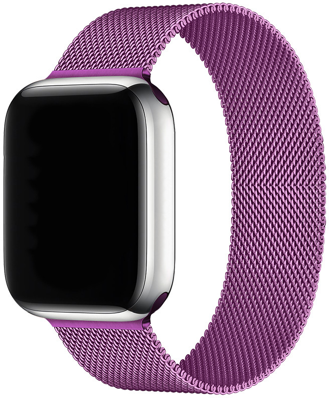Tiera Apple Watch stålarmband loop violett