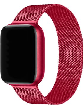 Tiera Apple Watch stålarmband loop röd