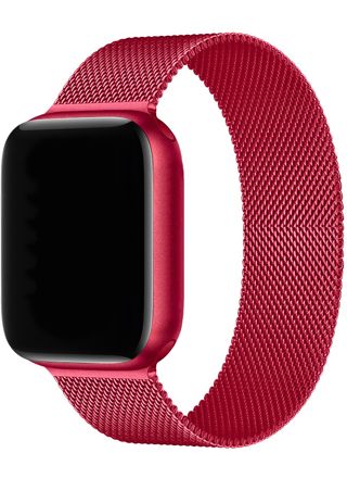 Tiera Apple Watch stålarmband loop röd