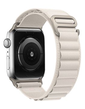 Tiera Apple Watch vit Alpine textilarmband