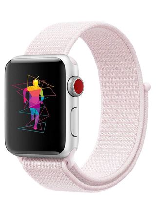 Tiera Apple Watch nylonarmband ljusröd