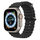 Tiera Apple Watch svart Ocean silikonarmband 38/40/41 mm