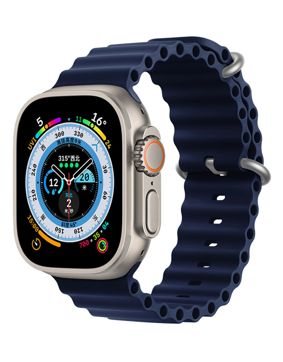 Tiera Apple Watch blå Ocean silikonarmband