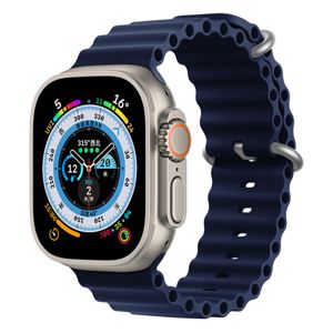 Tiera Apple Watch blå Ocean silikonarmband main product photo