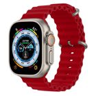 Tiera Apple Watch röd Ocean silikonarmband 38/40/41 mm