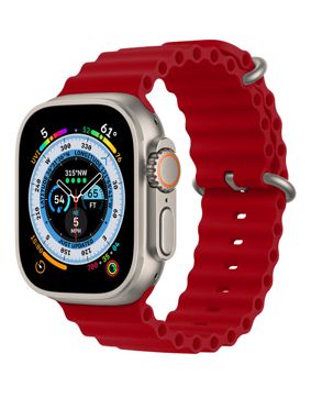 Tiera Apple Watch röd Ocean silikonarmband