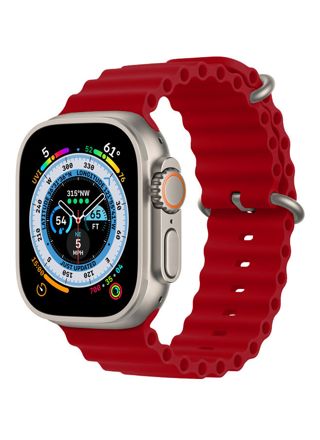 Tiera Apple Watch röd Ocean silikonarmband