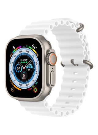Tiera Apple Watch vit Ocean silikonarmband