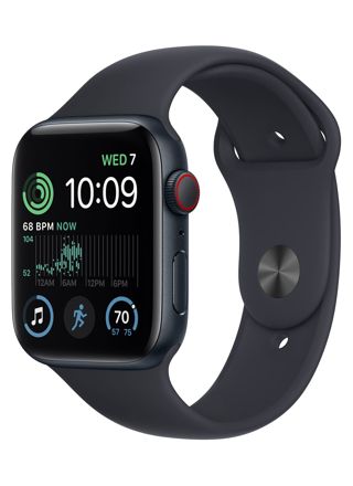 Apple Watch SE GPS + Cellular 44mm Midnight Aluminium Case with Midnight Sport Band MRH83KS/A