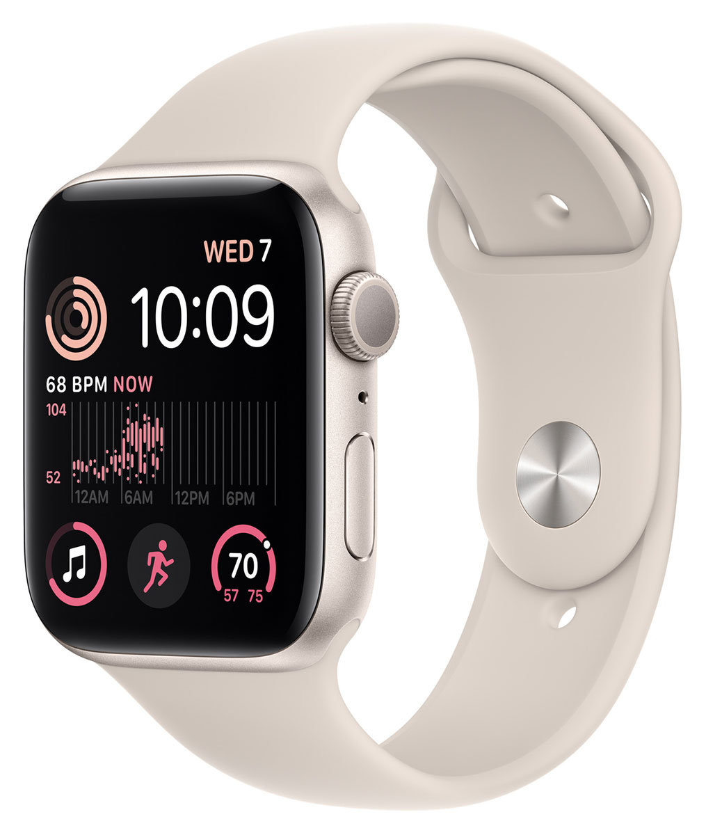 Apple Watch SE GPS 40mm Starlight Aluminium Case with Starlight Sport Band  MXEF3QN/A
