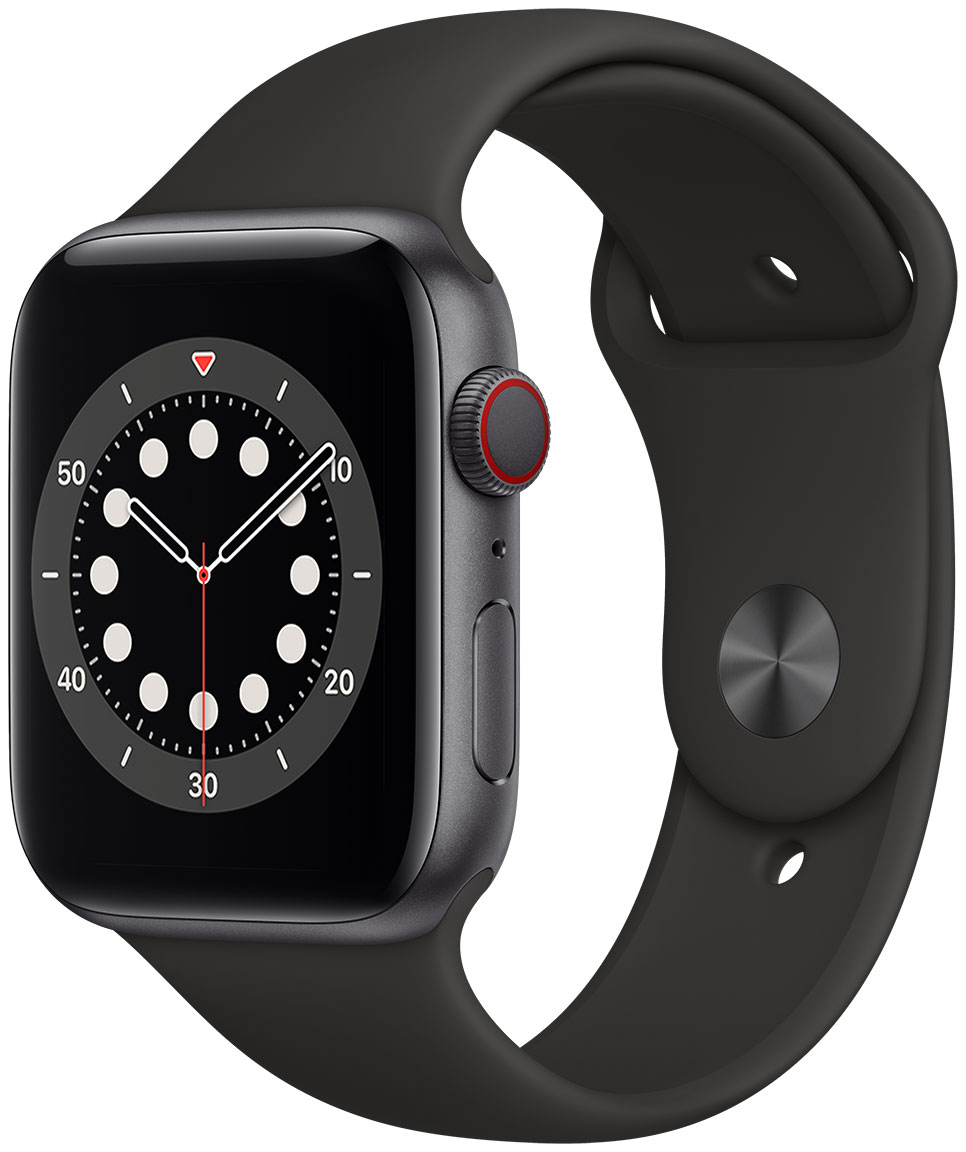 Apple Watch Series 6 GPS Cellular aluminiumboett i rymdgr tt 44