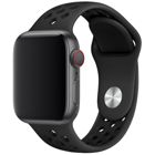 Tiera Apple Watch silikonarmband grå/svart 38/40/41mm