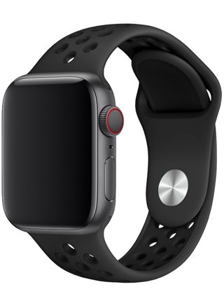 Tiera Apple Watch silikonarmband grå/svart