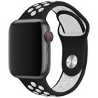 Tiera Apple Watch silikonarmband svart/vit 38/40/41mm